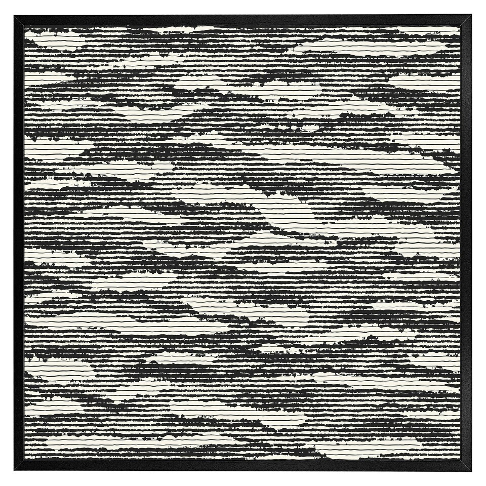 image 1 of Grunged stripes (Picture Frame) White | XS