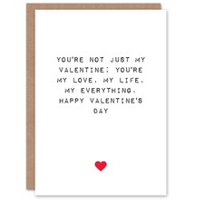 Love Life Everything Anniversary Valentines Day Card
