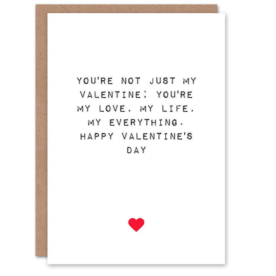 image 1 of Love Life Everything Anniversary Valentines Day Card