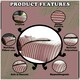 image 2 of VELVETIO Oscar Stripe Duvet Cover Set Reversible Polycotton Easy Care Beddings Pink | Blush Pink | Super King