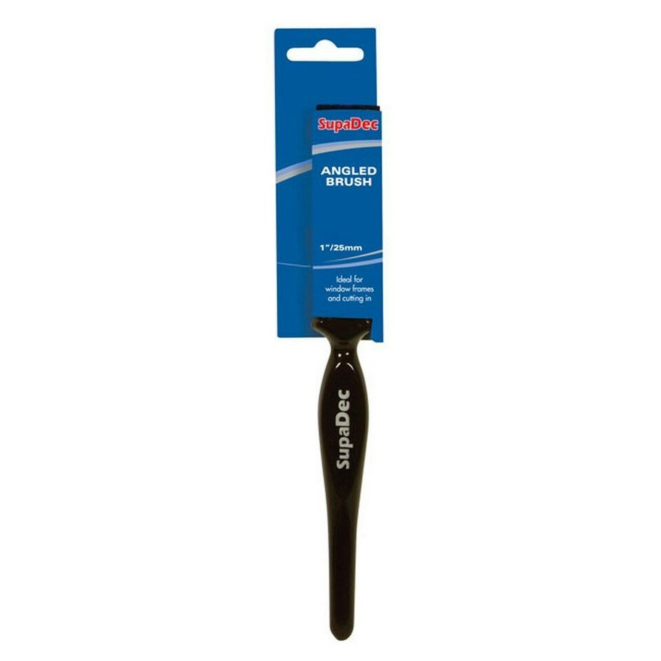 SupaDec Angled Brush - Black - 1in