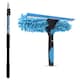 image 1 of 6.6ft Window Squeegee with Extension Pole, Window Cleaner Tool with 2-Stage Telescoping Pole, Window Cleaning Kit with 6.6ft Pole(2m) & Microfiber Cloths, 2 Blades Replacements
