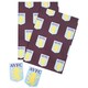 image 2 of Aston Villa FC Text Gift Wrap - Claret/Blue - One Size