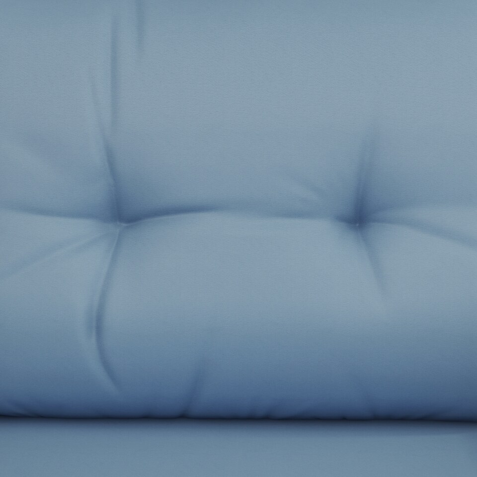 image 1 of Outsunny 5 Pieces PE Rattan Garden Furniture Set with 10cm Thick Padded Cushions, Wicker Weave Outdoor Seating Chairs with 2 Armchairs, 2 Stools, Glass Top Table, Blue