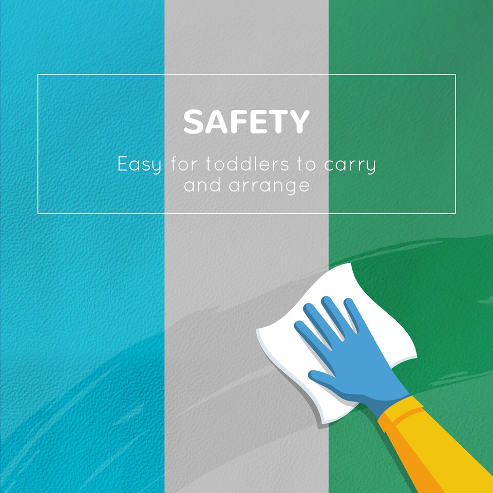 image 1 of HOMCOM 5 Piece Soft Safe Foam Playset Climb and Crawl Activity Toy for Toddler