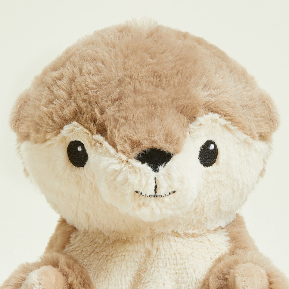 image 1 of Warmies Plush Otter Microwavable Weighted Teddy