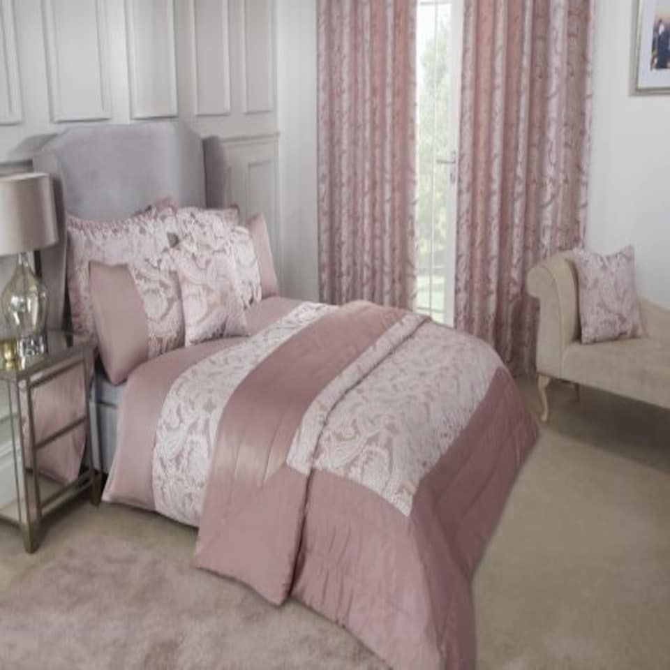 image 1 of Cavendish Bedspread Blush Pink | Pink