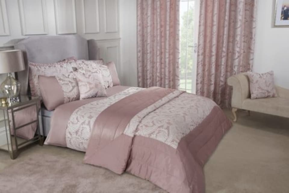 image 1 of Cavendish Bedspread Blush | Pink | Pink