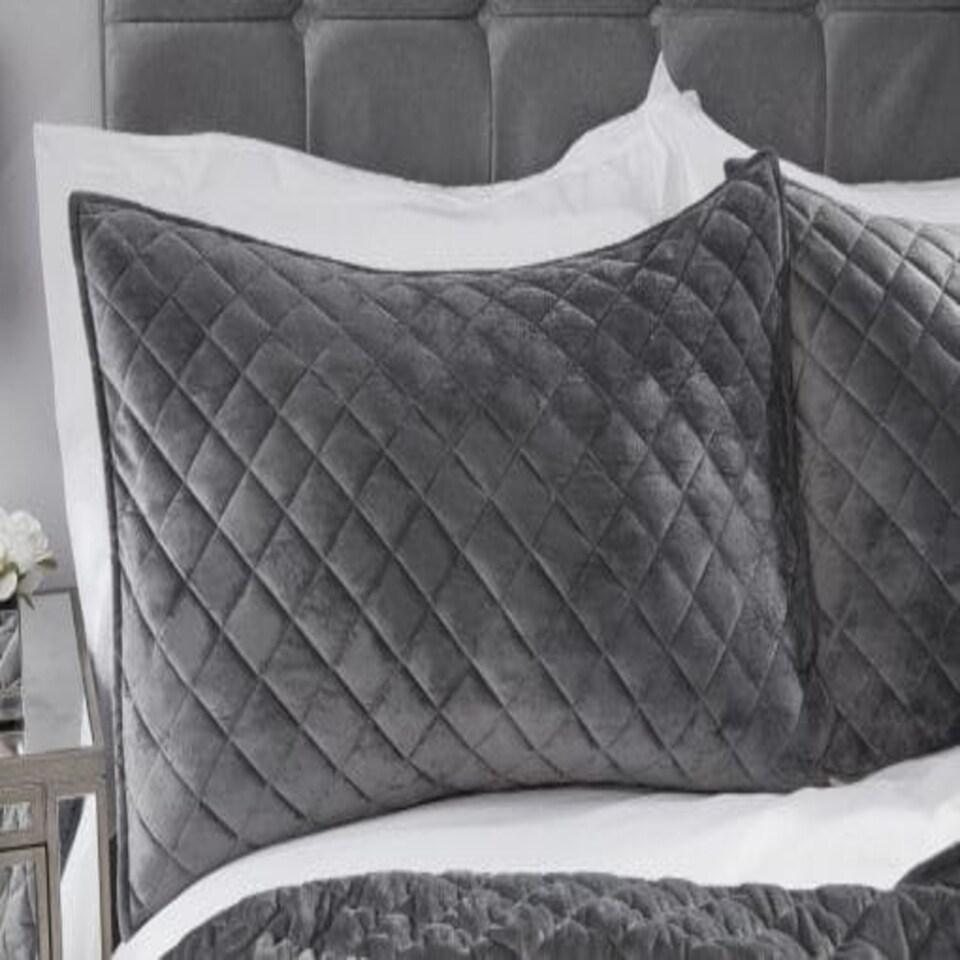 image 1 of Banbury Bedspread Silver Grey | Grey