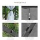 image 9 of Outsunny 3m x 3m Patio Gazebo Canopy Garden Pavilion with 2 Tier Roof