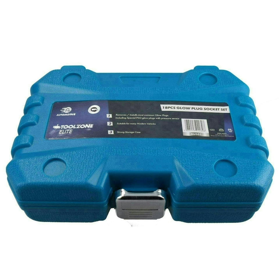 image 1 of Extra Deep Glow Plug Flexi Socket Set Metric 8mm to 12mm Inc PSG Glow Plugs