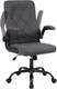 image 1 of Ergonomic Computer Desk Chair with Flip-Up Armrest, 90-105 Degrees Reclining and 360 Swivel