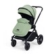image 3 of Altima 2-in-1 Pram - Suitable from Birth to 22kg (Approx. 4 Years*), Adjustable Handle, Cosy Footwarmer, Extendable Hood, Large Basket & Rain Cover (Sage Green)
