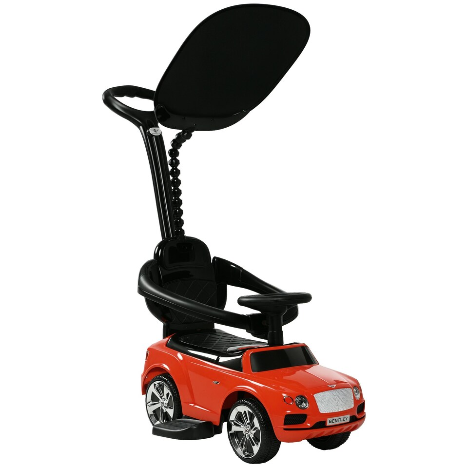 image 1 of AIYAPLAY Bentley Bentayga Licensed Baby Push Car w/ Under Seat Storage - Red