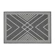 image 2 of JVL Expression Machine Washable Entrance Doormat, 50x75cm - Stripes