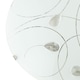 image 5 of Traditional Classic Opal White Glass Flush Ceiling Light with Crystal Drops | White | White | 1