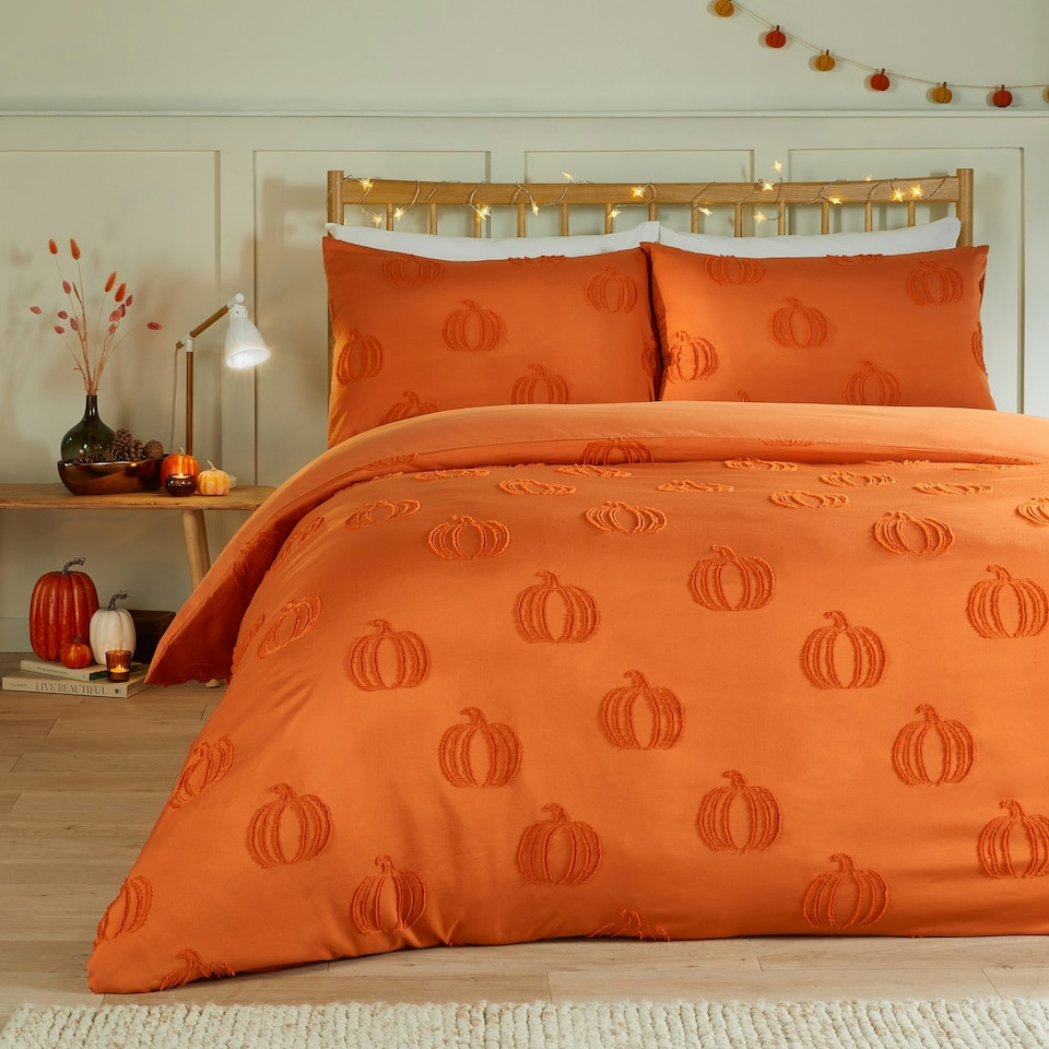 image 1 of Duvet Day Pumpkinfields Ultra Soft Touch Single Duvet Set Multi | Single