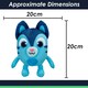 image 7 of Jet Pinata Smashlings Soft Toy Cute Plushie Huggable Cuddly 20cm Blue