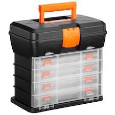 VonHaus Multi-purpose Utility Tool Box with 4 Removable Trays