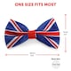 image 6 of Union Jack Boater Hat, Bow Tie & Suspenders Red | One Size