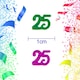 image 2 of of 14g Multicolour 25th Confetti
