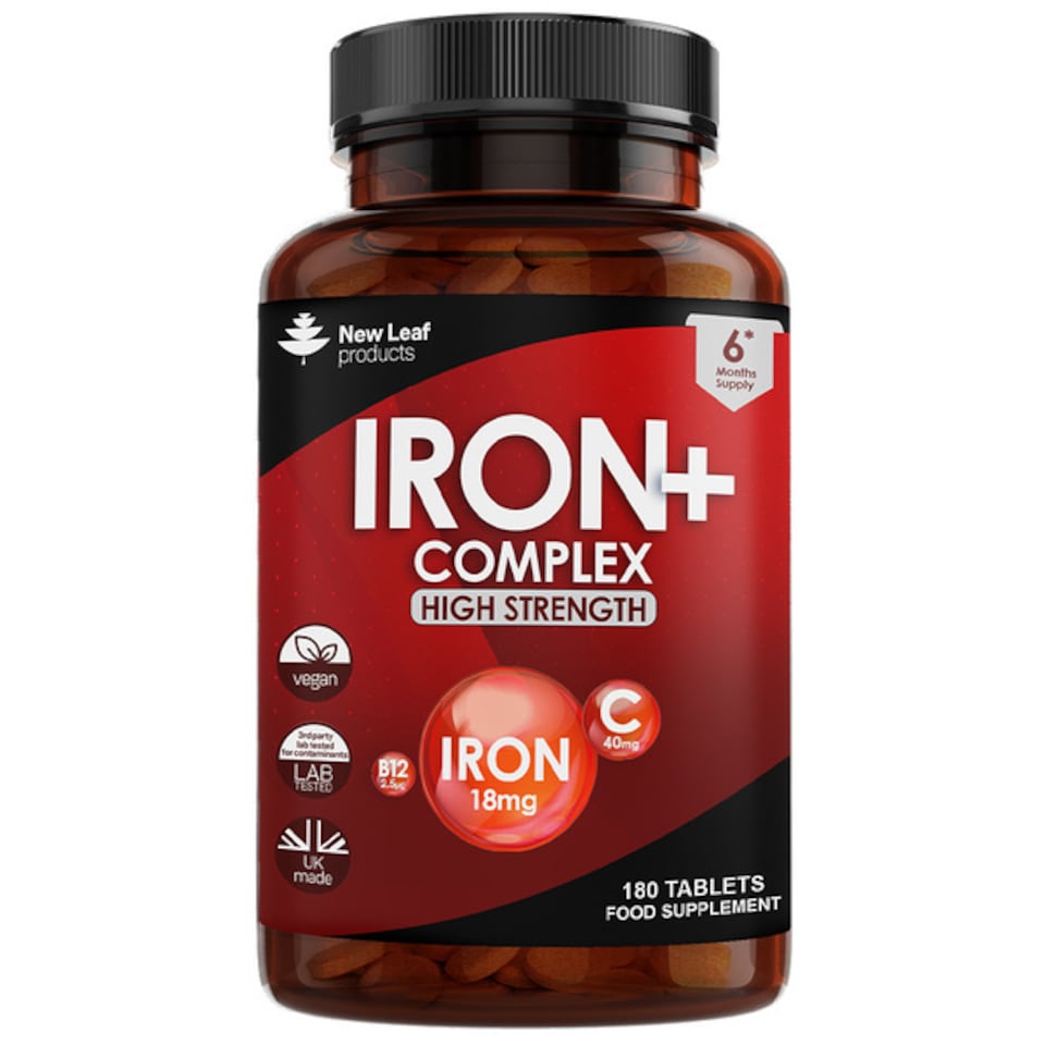 image 1 of Iron Tablets Complex High Strength Complex + Vitamins C, B12