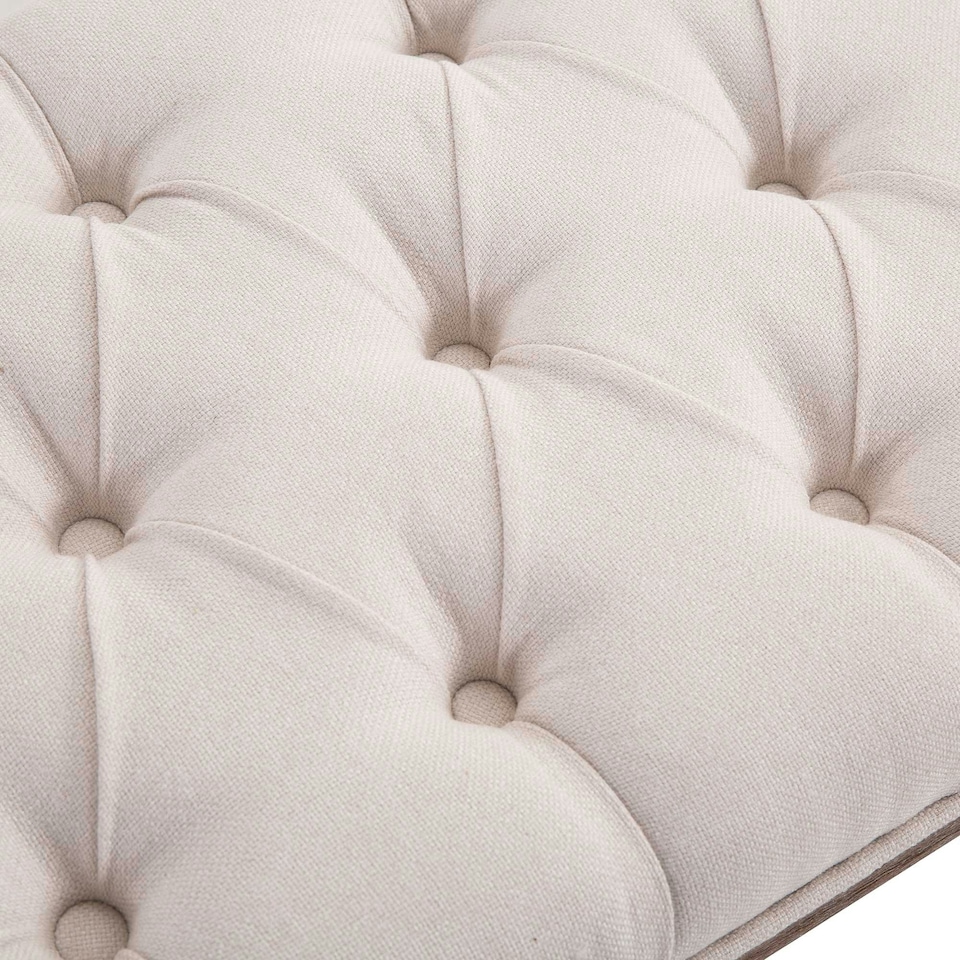image 1 of HOMCOM Stool Bench 3 Person Chic Button Tufted Bedside Seat End Hallway