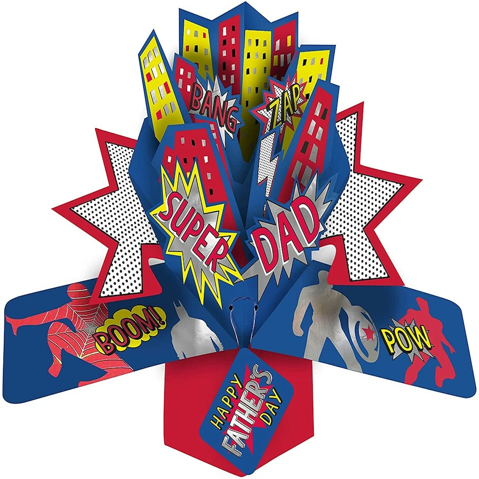 image 1 of Super Heroes' Pop Up Father's Day Card