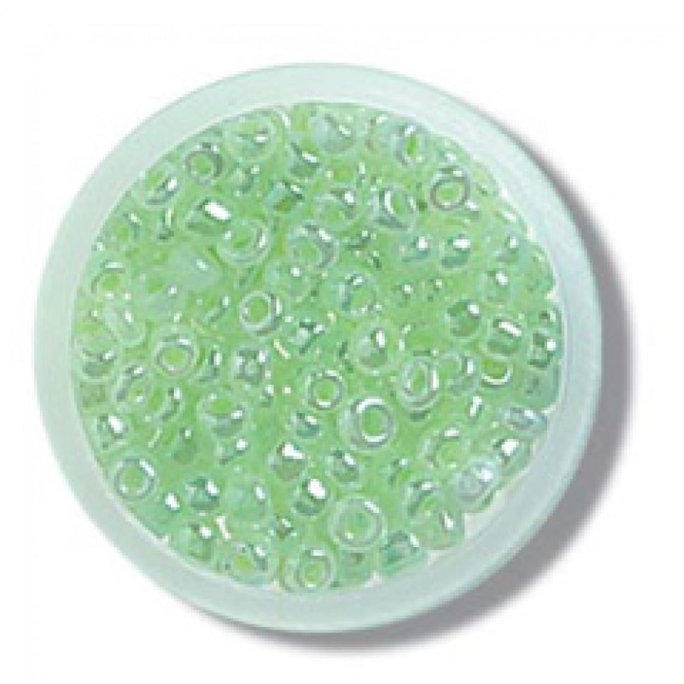 Trimits Pastel Green Glass Bugle Beads Bulk Pack for Embroidery & Jewellery Making - per value pack of 3