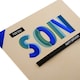 image 2 of Embossed Text Design Son Birthday Card