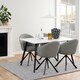 image 4 of Wicklow Ceramic Dining Table in White