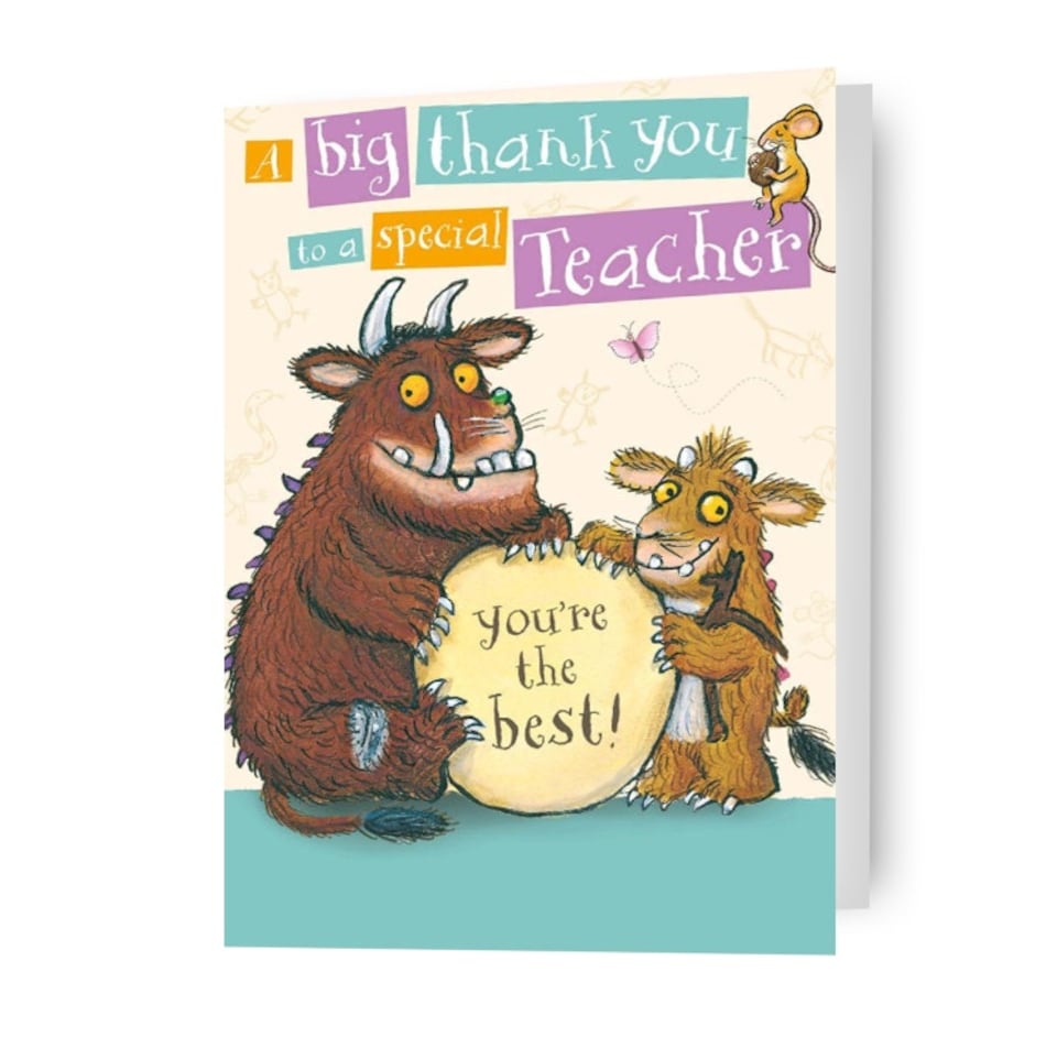 image 1 of The Gruffalo "Thank You" Teacher Card