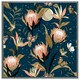 image 4 of The moon, butterflies & flowers (Picutre Frame) White | XS