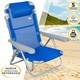 image 3 of Folding Chair with Headrest Aktive Gomera Blue 48 x 84 x 46 cm (2 Units) N/A