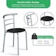image 5 of Yaheetech Modern Round Dining Table Set