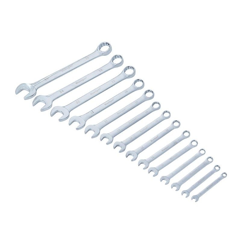 Bluespot Tools Combination Spanner Set, Metric - Multi Colour - Set of 14 6-26mm