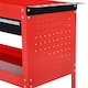 image 8 of DURHAND 3-Tier Tool Trolley Cart Storage Shelf Roller Cabinet DIY Box Garage Workshop with Drawer Red