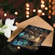 image 4 of Alchemist Bookshelf Skull Magic Crystals Potions Birthday Greeting Card