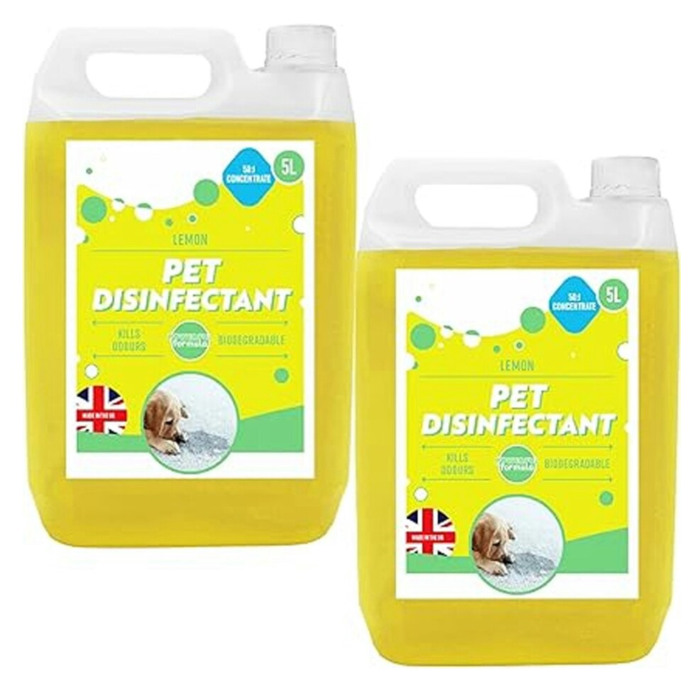 image 1 of 2 x Lemon 5L Powerful Concentrated Disinfectant Breaks Down Unwanted Odours Linen Fresh Fragrance
