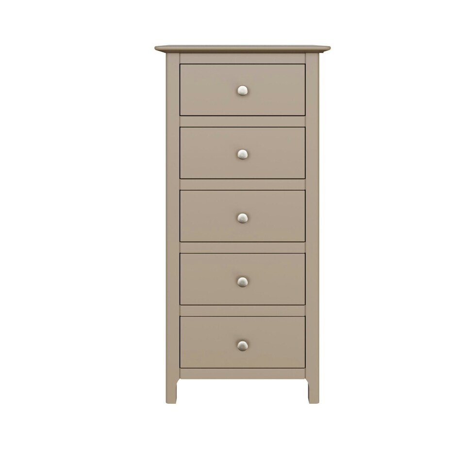 image 1 of Palma 5 Drawer Chest of Drawers Putty