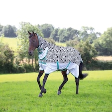 Shires Tempest Original  Zebra Fly Combo White | Size: 63 Inch
Colour: Zebra Print