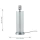 image 7 of Aura - Chrome with Glass Column Table Lamp Base Chrome | Clear