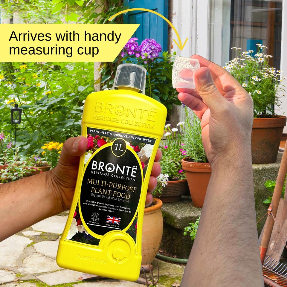 image 1 of Bronte Heritage Collection Concentrated Houseplant Food 1L Organic Seaweed-Enriched Liquid Fertiliser