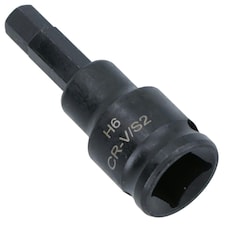 6mm x 45mm 3/8in. Drive Short Impact Impacted Allen Hex Key Socket