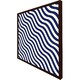 image 1 of Wavey lines (Picture Frame) Brown | XS