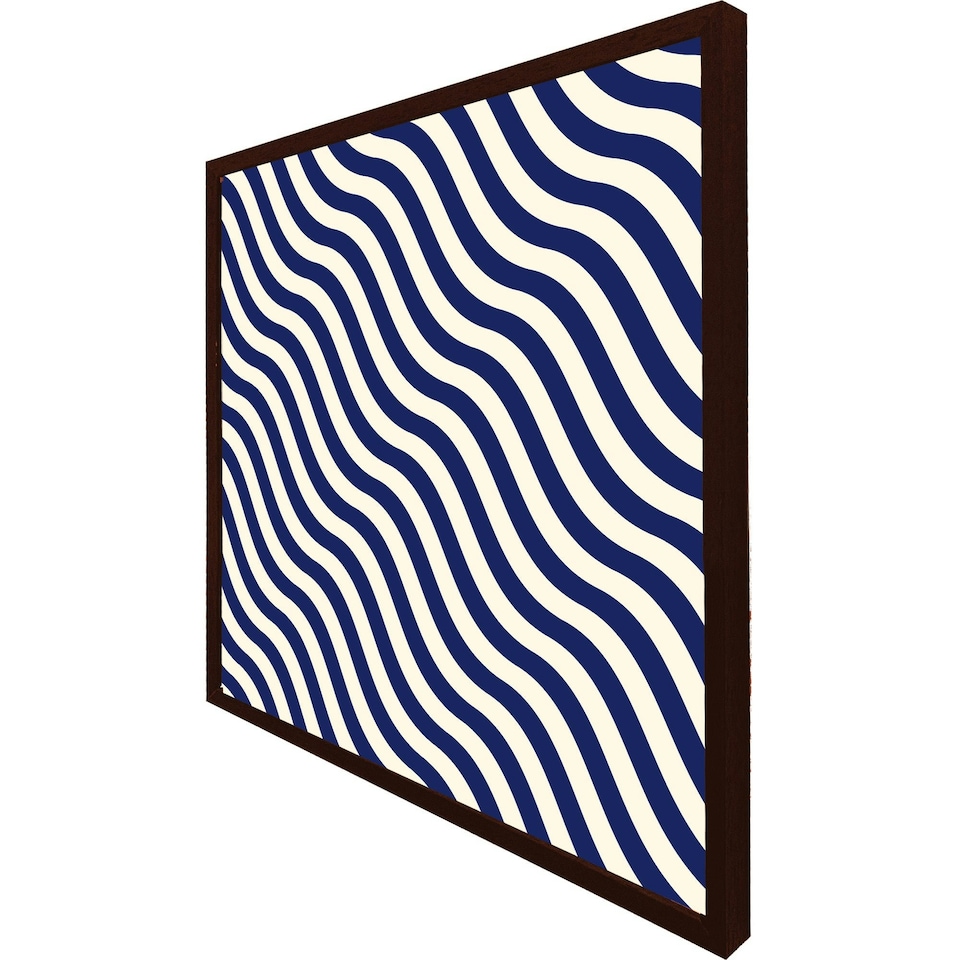 image 1 of Wavey lines (Picture Frame) Brown | XS