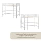 image 4 of Vida Designs Sydney Bunk Bed With Desk, 3ft Single Bed, White, 90 x 190cm