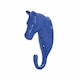 image 1 of Perry Equestrian Horse Head Single Stable/Wall Hook - Blue - One Size