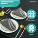 image 5 of 1pc Polyester Table Napkins, Wrinkle-Resistant Cloth Napkin - 20 Inch