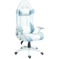HOMCOM Gaming Chair for Adults Faux Leather w/ 3D Armrests